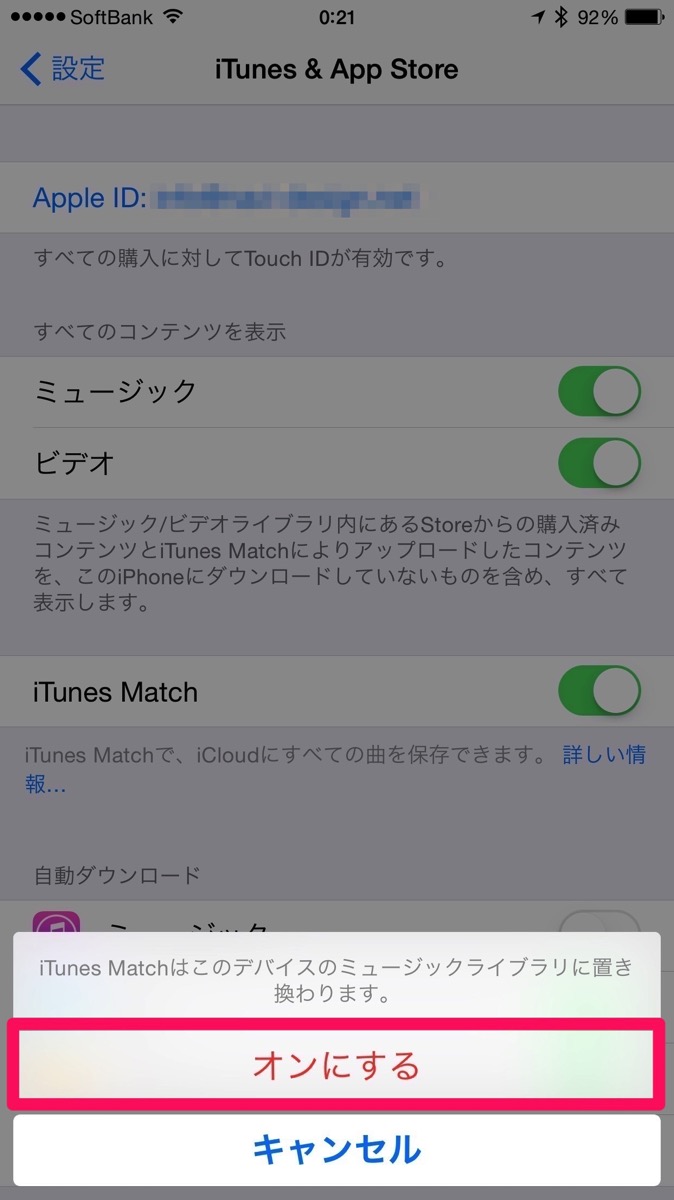 iPhone iTunes Match